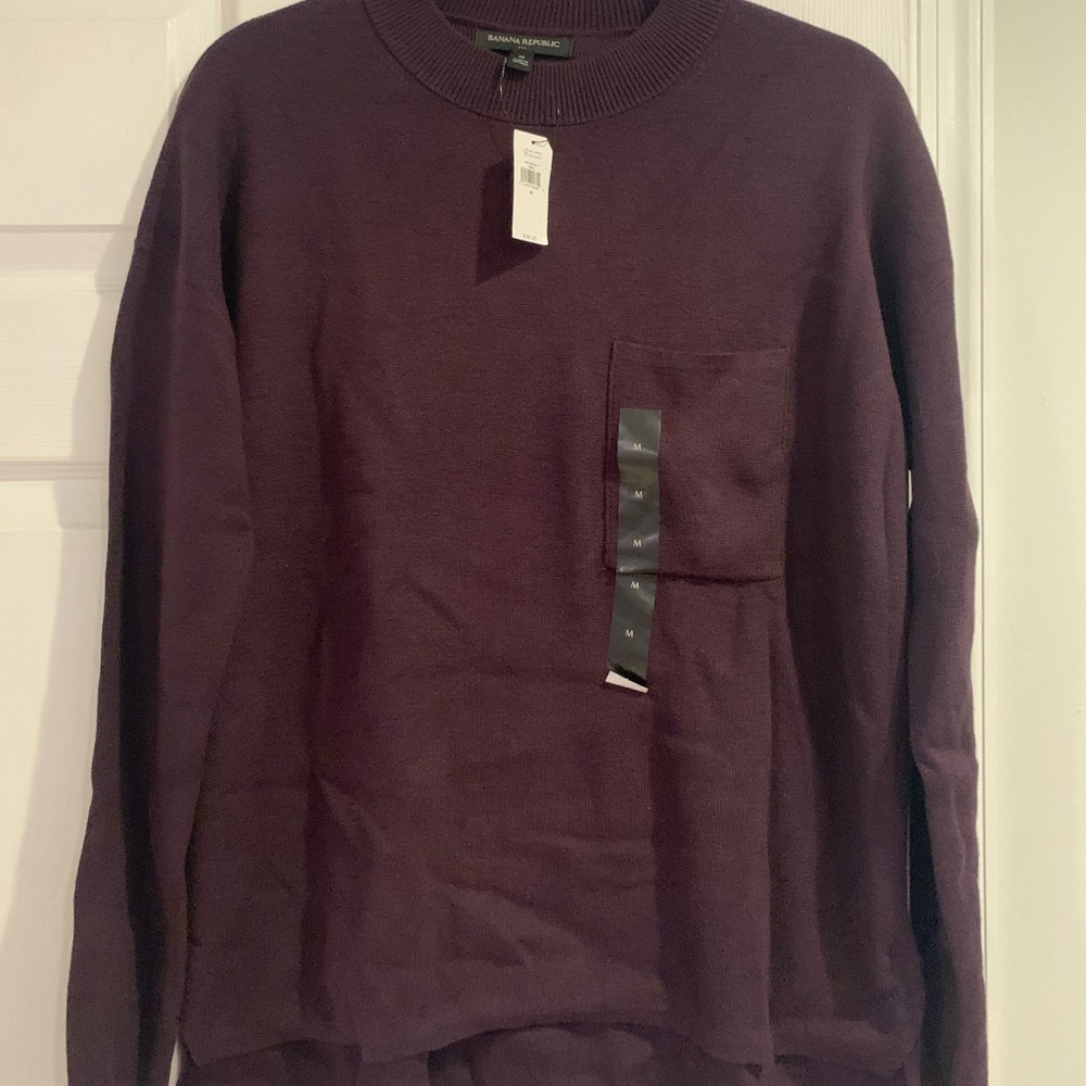 Banana Republic Sweater M Plum